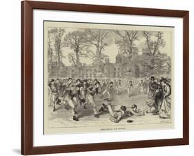 Football at Rugby-null-Framed Giclee Print