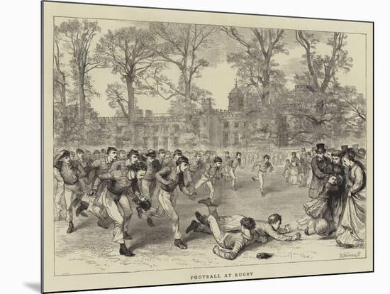 Football at Rugby-null-Mounted Giclee Print