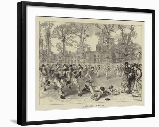 Football at Rugby-null-Framed Giclee Print