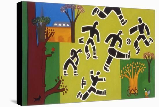 Football at the Park, 2002,-Cristina Rodriguez-Stretched Canvas