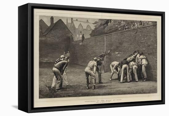 Football at the Wall at Eton-Leslie Matthew Ward-Framed Stretched Canvas