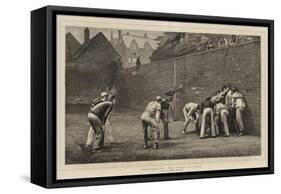 Football at the Wall at Eton-Leslie Matthew Ward-Framed Stretched Canvas