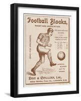 Football Blocks' a Device to Protect a Footballers Shins-null-Framed Photographic Print