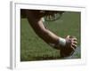 Football Center About to Snap the Ball-Paul Sutton-Framed Photographic Print