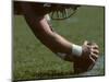 Football Center About to Snap the Ball-Paul Sutton-Mounted Photographic Print