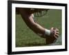 Football Center About to Snap the Ball-Paul Sutton-Framed Photographic Print