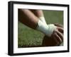 Football Center About to Snap the Ball-Paul Sutton-Framed Photographic Print