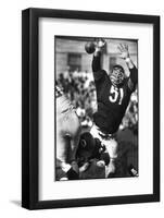 Football: Chicago Bears Dick Butkus No.51 in Action, Blocking Passing Attempt Vs La Rams-Bill Eppridge-Framed Photographic Print