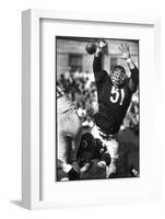 Football: Chicago Bears Dick Butkus No.51 in Action, Blocking Passing Attempt Vs La Rams-Bill Eppridge-Framed Photographic Print