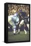 Football: Chicago Bears Dick Butkus No.51At Line of Scrimmage During Game Vs Detroit Lions-null-Framed Stretched Canvas