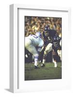 Football: Chicago Bears Dick Butkus No.51At Line of Scrimmage During Game Vs Detroit Lions-null-Framed Photographic Print