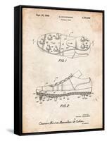 Football Cleat Patent Print-Cole Borders-Framed Stretched Canvas