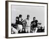 Football Coach Paul Bear Bryant of Texas A&M Talking W. Players During a Game-null-Framed Premium Photographic Print