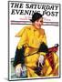 "Football Fan," Saturday Evening Post Cover, November 5, 1932-Tempest Inman-Mounted Giclee Print