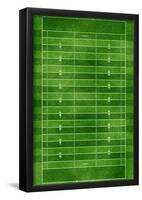 Football Field Gridiron Sports Poster Print-null-Framed Poster