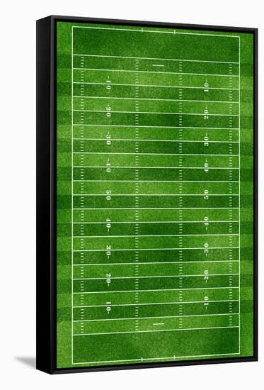 Football Field Gridiron Sports Poster Print-null-Framed Stretched Canvas