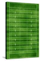 Football Field Gridiron Sports Poster Print-null-Stretched Canvas