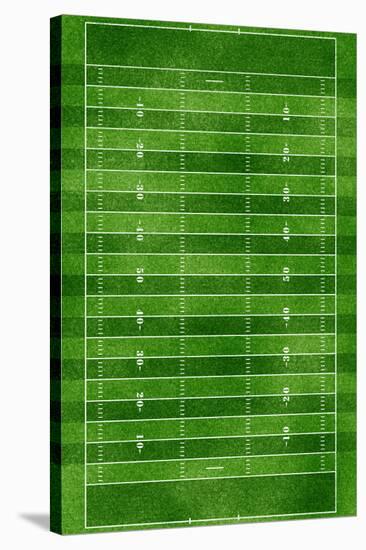 Football Field Gridiron Sports Poster Print-null-Stretched Canvas