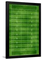 Football Field Gridiron Sports Poster Print-null-Framed Poster