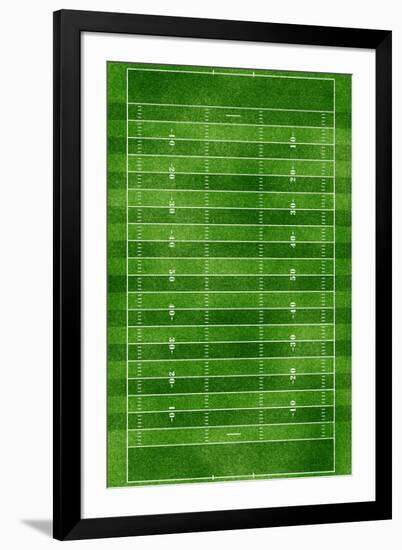 Football Field Gridiron Sports-null-Framed Art Print