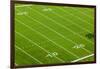 Football field of Creighton University Morrison Football Stadium showing the 10 yard and 20 yard...-null-Framed Photographic Print