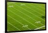 Football field of Creighton University Morrison Football Stadium showing the 10 yard and 20 yard...-null-Framed Photographic Print