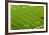 Football field of Creighton University Morrison Football Stadium showing the 10 yard and 20 yard...-null-Framed Photographic Print