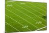 Football field of Creighton University Morrison Football Stadium showing the 10 yard and 20 yard...-null-Mounted Photographic Print