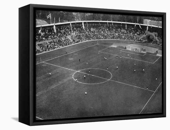 Football Final Between England and Denmark-null-Framed Stretched Canvas