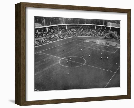 Football Final Between England and Denmark-null-Framed Photographic Print