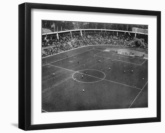 Football Final Between England and Denmark-null-Framed Photographic Print