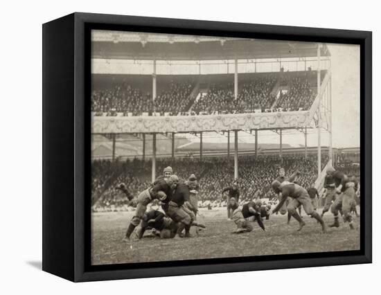 Football Game, 1916-null-Framed Stretched Canvas