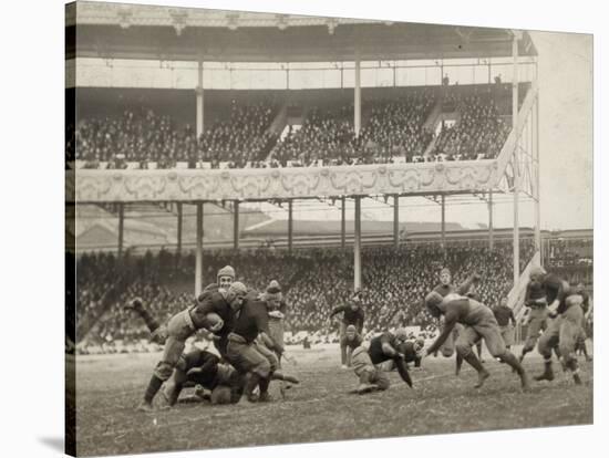 Football Game, 1916-null-Stretched Canvas