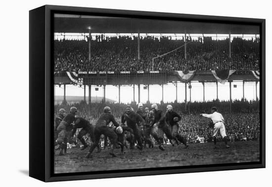 Football Game, 1925-null-Framed Stretched Canvas