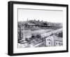 Football Game at Franklin Field, Philadelphia, Pennsylvania-null-Framed Photo