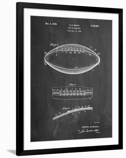 Football Game Ball Patent-Cole Borders-Framed Art Print