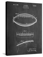 Football Game Ball Patent-Cole Borders-Stretched Canvas