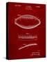 Football Game Ball Patent-Cole Borders-Stretched Canvas
