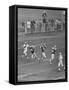 Football Game Between the Green Bay Packers and the San Francisco 49Ers-null-Framed Stretched Canvas