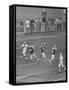 Football Game Between the Green Bay Packers and the San Francisco 49Ers-null-Framed Stretched Canvas