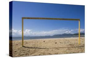 Football Goal in Praia (Beach) Do Pontal-Massimo Borchi-Stretched Canvas