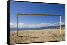 Football Goal in Praia (Beach) Do Pontal-Massimo Borchi-Framed Stretched Canvas