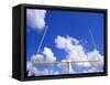 Football Goal Posts Against Sky-Alan Schein-Framed Stretched Canvas