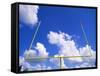 Football Goal Posts Against Sky-Alan Schein-Framed Stretched Canvas