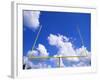 Football Goal Posts Against Sky-Alan Schein-Framed Photographic Print