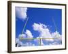 Football Goal Posts Against Sky-Alan Schein-Framed Photographic Print