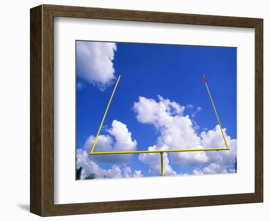 Football Goal Posts Against Sky-Alan Schein-Framed Photographic Print