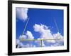 Football Goal Posts Against Sky-Alan Schein-Framed Photographic Print