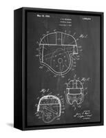 Football Helmet Patent-null-Framed Stretched Canvas