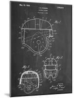 Football Helmet Patent-null-Mounted Art Print